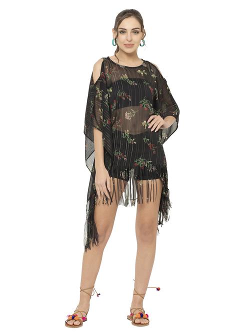 black chiffon kaftan - 17272603 - Very Small Image - 1