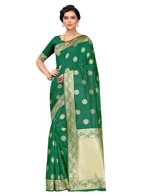 self design jacquard work woven saree - 17274020 - Very Small Image - 1
