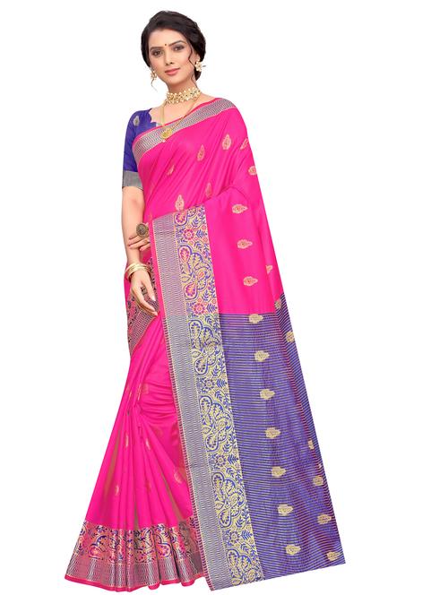 self design jacquard work woven saree - 17274075 - Very Small Image - 1