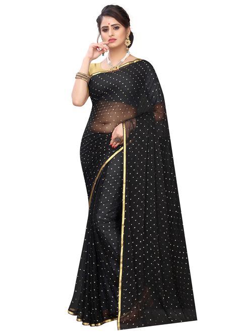 foil printed saree with blouse - 17274090 - Very Small Image - 1