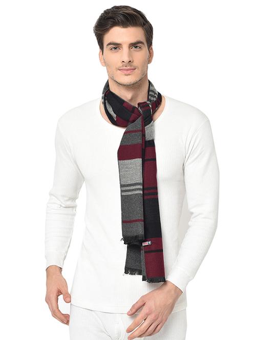 maroon checkered muffler - 17276229 - Very Small Image - 1