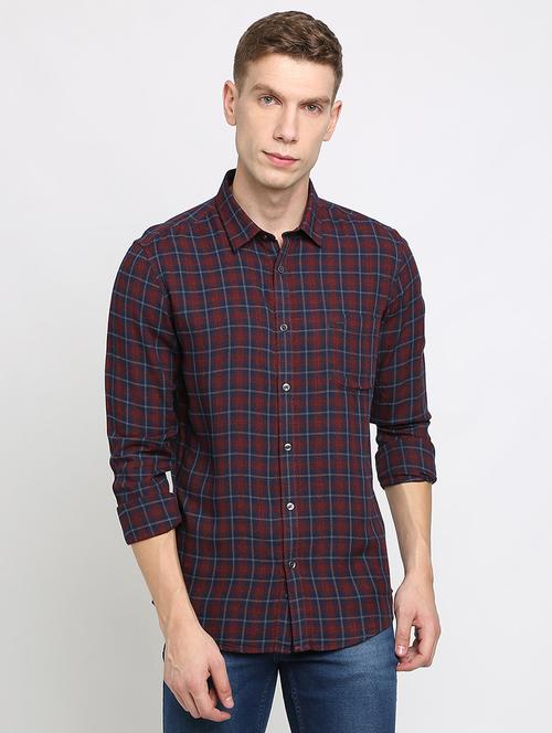 red checkered casual shirt - 17278003 - Very Small Image - 1