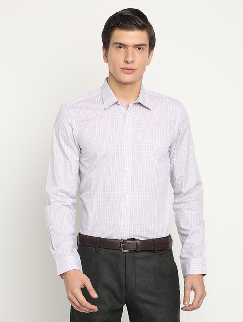 light blue checkered formal shirt - 17278066 - Very Small Image - 1