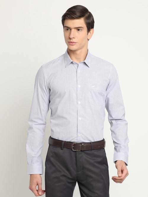 purple checkered formal shirt - 17278075 - Very Small Image - 1