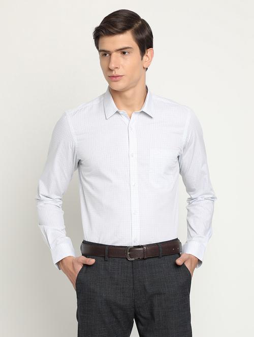 light blue checkered formal shirt - 17278084 - Very Small Image - 1