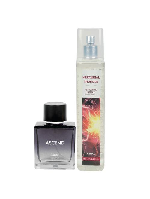 ajmal ascend edp 100ml & mercurial thunder edt 250ml forunisex pack of 2 (total 350ml) + 4 parfum testers - 17278269 - Very Small Image - 1