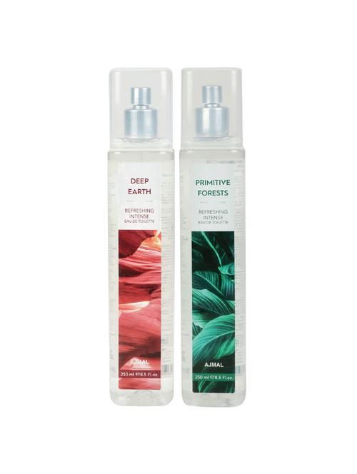 ajmal deep earth & primitive forests edt pack of 2 each 250ml (total 500ml) forunisex + 4 parfum testers - 17278287 - Very Small Image - 1