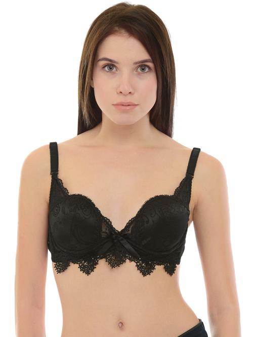 lace panel bra - 17278609 - Very Small Image - 1