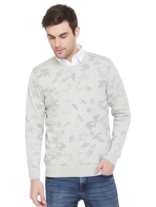 grey printed pullover - 17280016 - Very Small Image - 1