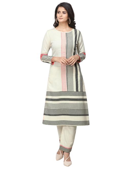striped kurta pant set - 17280526 - Very Small Image - 1