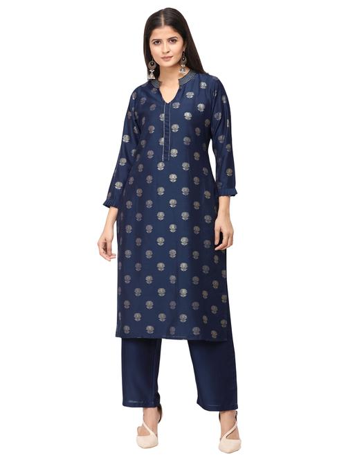 floral kurta pant set - 17280528 - Very Small Image - 1