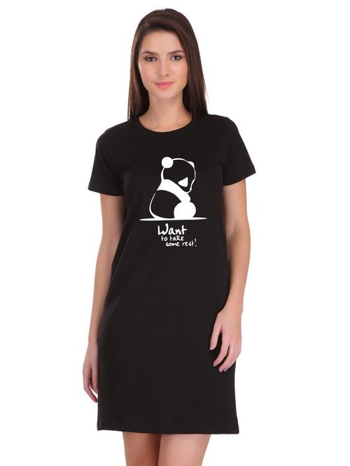quirky print t-shirt dress - 17280935 - Very Small Image - 1