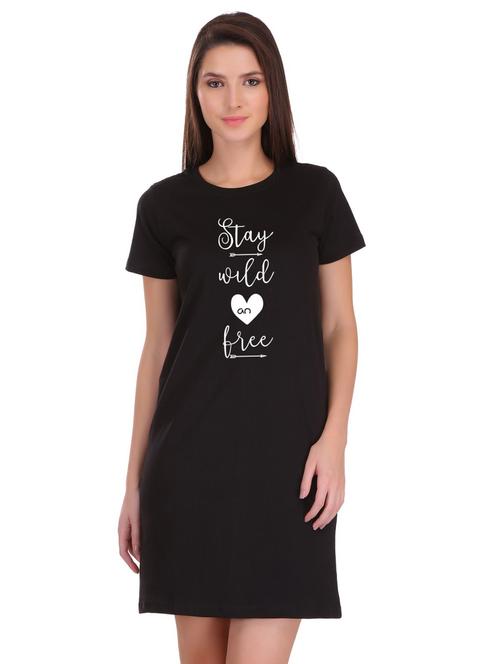 quirky print t-shirt dress - 17280941 - Very Small Image - 1