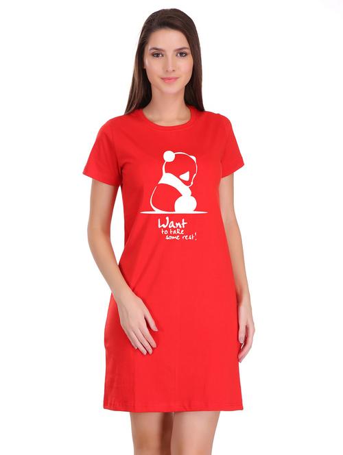 quirky print t-shirt dress - 17280949 - Very Small Image - 1