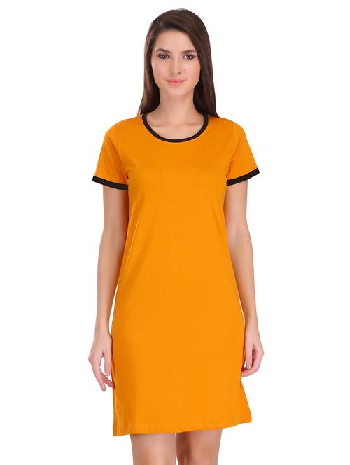 contrast detail t-shirt dress - 17281043 - Very Small Image - 1