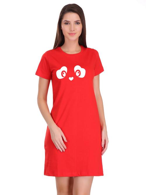 quirky print t-shirt dress - 17281084 - Very Small Image - 1