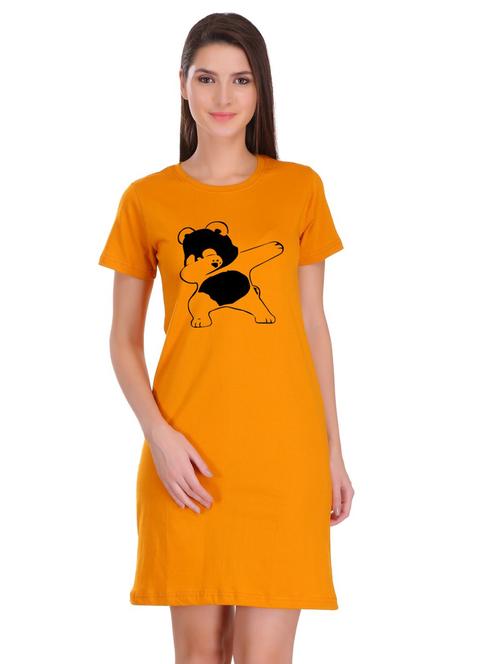 round neck quirky t-shirt dress - 17281107 - Very Small Image - 1