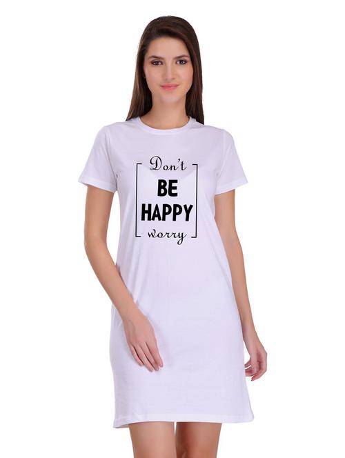 round neck quirky t-shirt dress - 17281135 - Very Small Image - 1