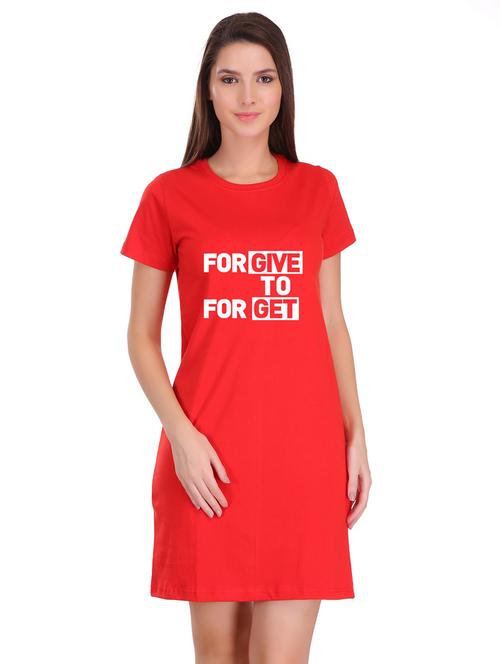 round neck quirky t-shirt dress - 17281139 - Very Small Image - 1
