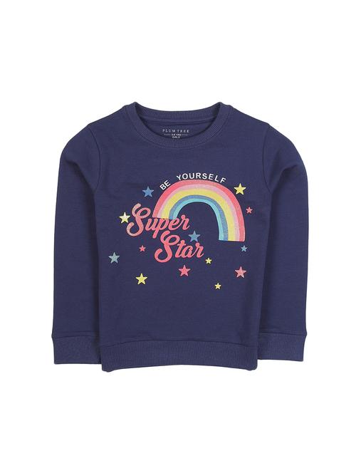 chest print crew neck sweatshirt - 17281533 - Very Small Image - 1