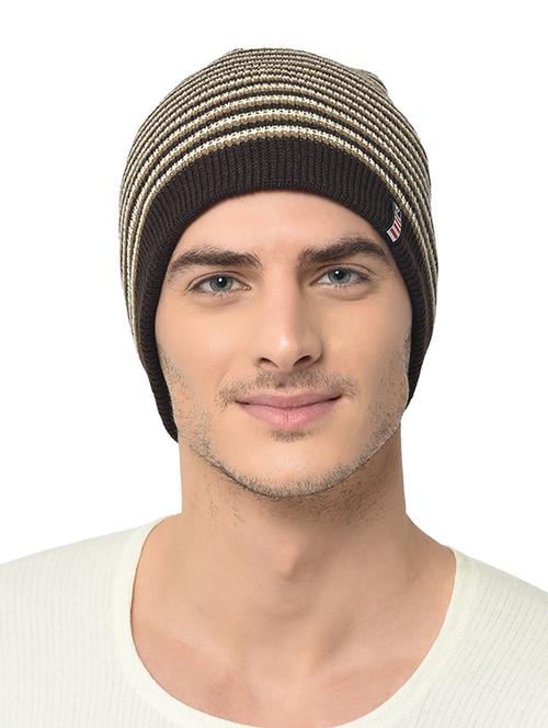 brown wool winter caps - 17281604 - Very Small Image - 1