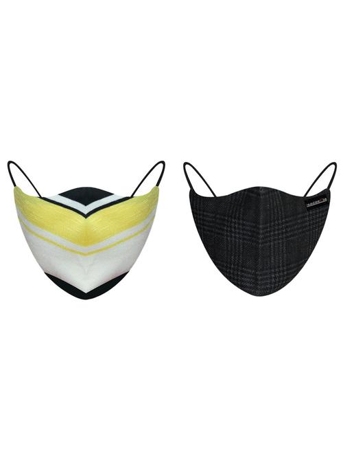 multi colored cotton anti-pollution women mask (pack of 2) - 17281669 - Very Small Image - 1