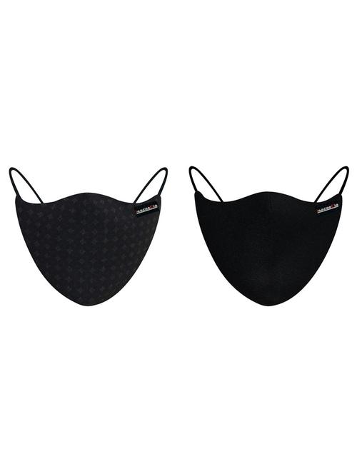 multi colored cotton anti-pollution women mask (pack of 2) - 17281686 - Very Small Image - 1