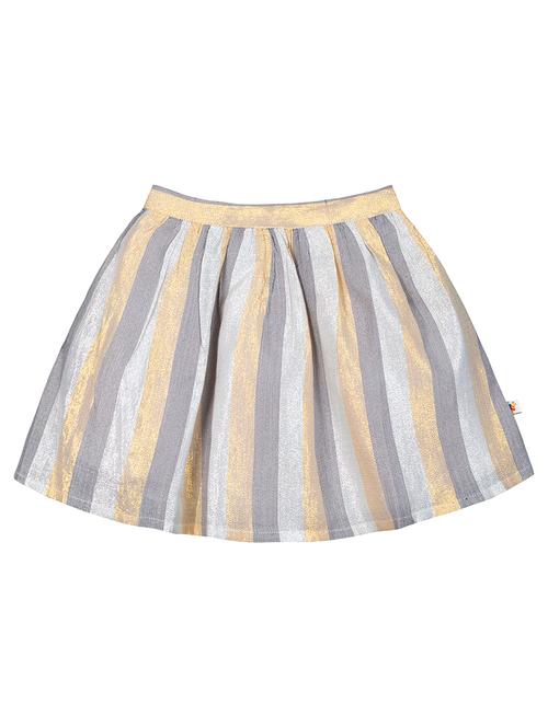 grey polyester flared skirt - 17282091 - Very Small Image - 1