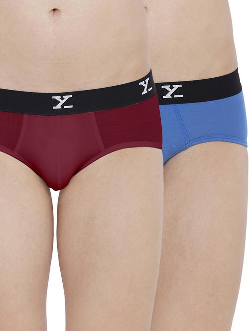 multi colored solid hipster briefs combo - 17283405 - Very Small Image - 1