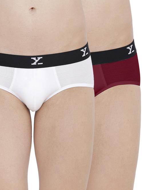 multi colored solid hipster briefs combo - 17283406 - Very Small Image - 1