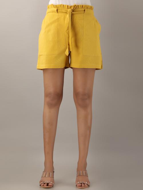 drawstring waist regular shorts - 17283741 - Very Small Image - 1