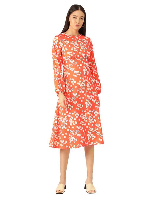floral a-line dress - 17284334 - Very Small Image - 1