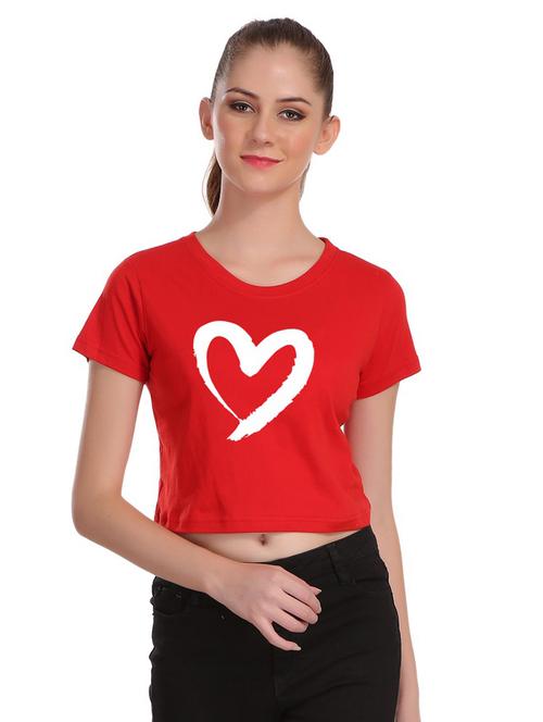 crew neck crop tee - 17285777 - Very Small Image - 1