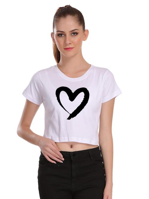 crew neck crop tee - 17285779 - Very Small Image - 1