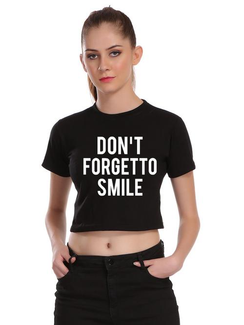 quirky text crop tee - 17285785 - Very Small Image - 1