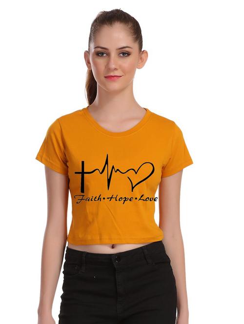 crew neck crop top - 17285796 - Very Small Image - 1