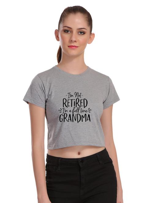 crew neck crop top - 17285803 - Very Small Image - 1