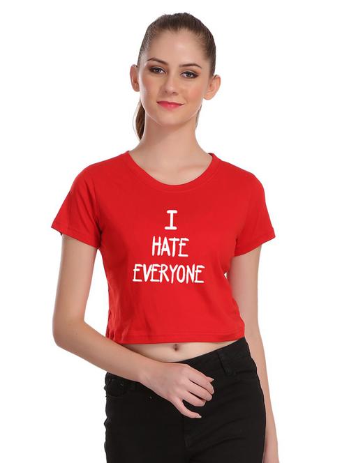 crew neck crop tee - 17285807 - Very Small Image - 1