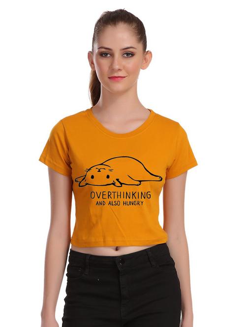 crew neck crop tee - 17285816 - Very Small Image - 1