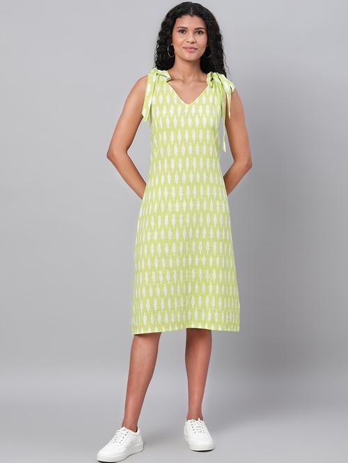 tie knot ikat dress - 17286094 - Very Small Image - 1