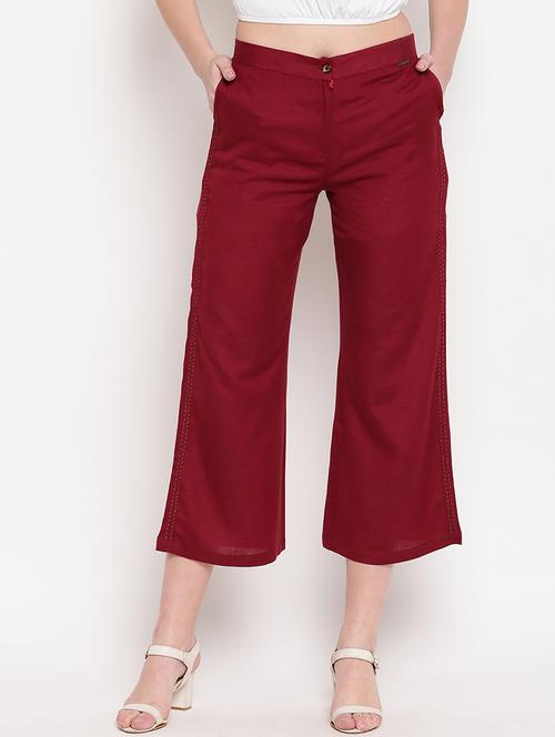 high rise flat front trouser - 17286655 - Very Small Image - 1