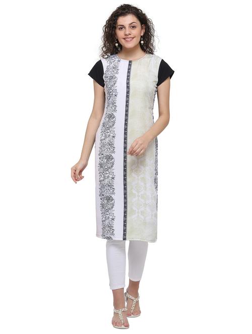 floral straight kurta - 17287237 - Very Small Image - 1