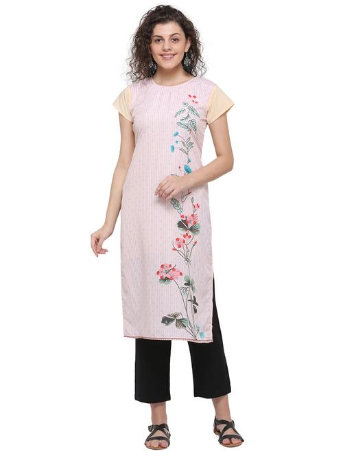 floral straight kurta - 17287238 - Very Small Image - 1
