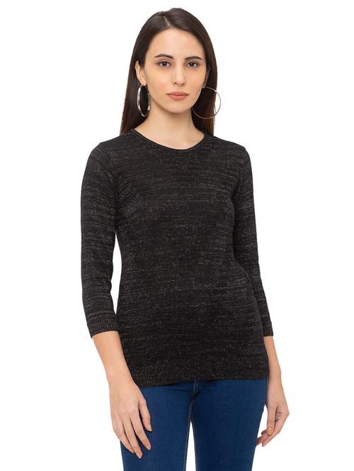round neck solid top - 17287751 - Very Small Image - 1