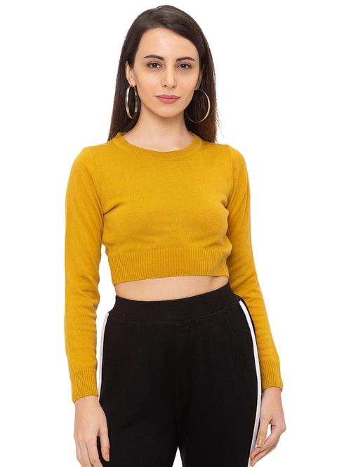 round neck crop top - 17287775 - Very Small Image - 1
