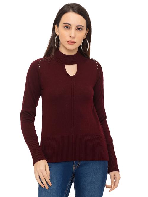 pearl embellished cut out detail top - 17287784 - Very Small Image - 1