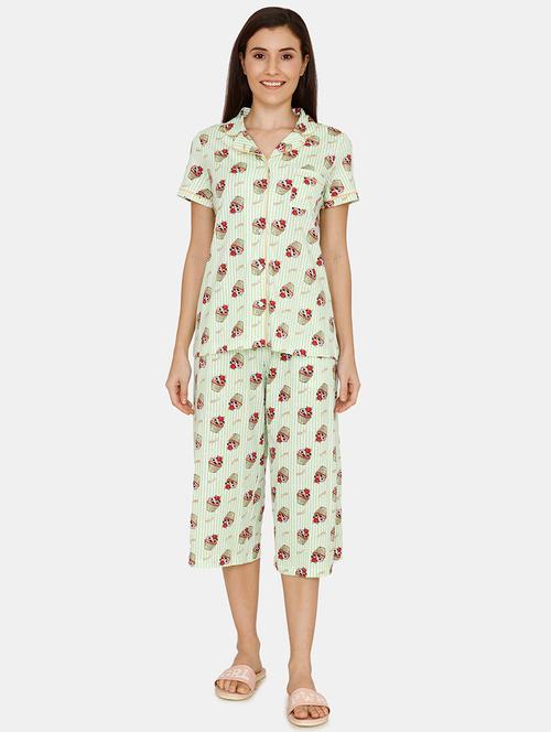 quirky print capri set - 17288116 - Very Small Image - 1