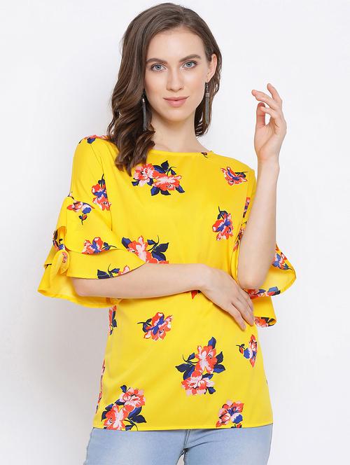 bell sleeves floral top - 17288507 - Very Small Image - 1