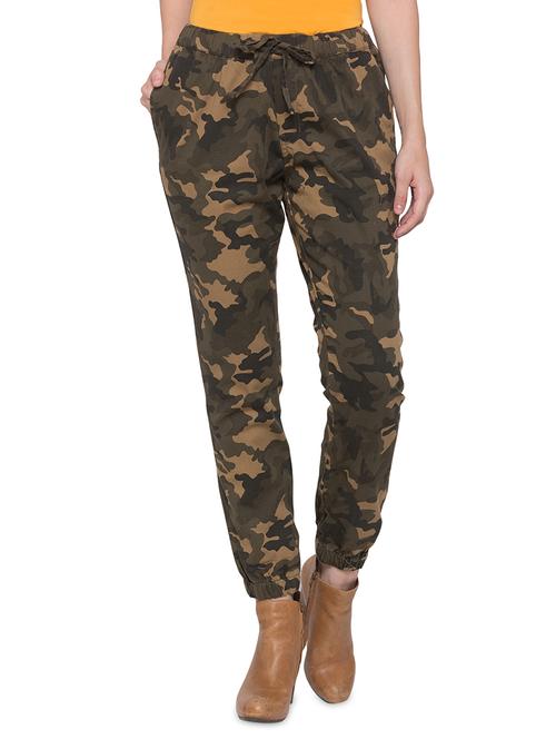 drawstring waist army joggers - 17289132 - Very Small Image - 1
