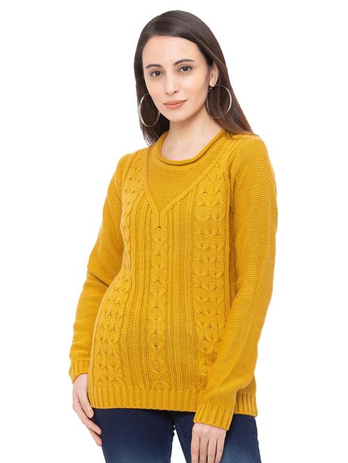 yellow cotton regular top - 17289255 - Very Small Image - 1